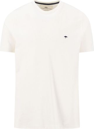 Fynch-Hatton T-Shirt FYNCH-HATTON, Herren, Gr. 4XL, new sanftes wei&szlig;, Web, Obermaterial: 100% Baumwolle, unifarben, regular fit normal, Rundhals, gerader Abschluss