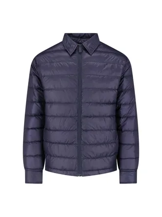 Aspesi Blue Quilted Nylon Jacket
