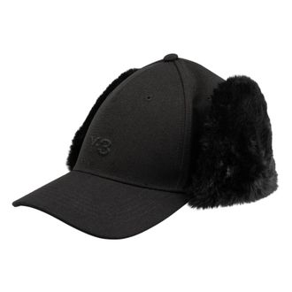 Yohji Yamamoto Winter Cap - Heren - Petten - Zwart - S - Polyester - Accessoires