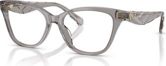 Tory Burch 53mm Cat Eye optical glasses in Grey at Nordstrom