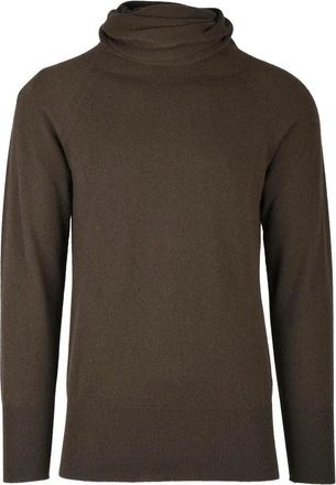 Malo Cashmere Hoodie Pullover - Brown