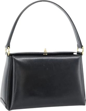 Gucci Pre-owned Vintage Hand Bag - Dames - Vintage Handtas - Zwart - ONE Size - Leer - Vintage