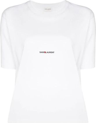 Saint Laurent Mujer, Camisetas, Blanco, Talla: XS