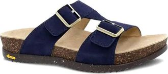 Dansko Womens Dayna Sandal In Navy Suede