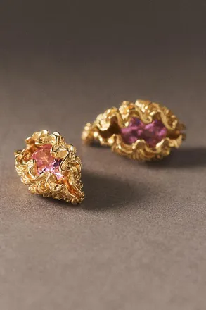 Oceanus Panopea Pink Coastal Earrings