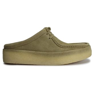 Clarks Wallabee Cup Lo Suede Mens Clogs Shoes - Maple - Size:UK 10