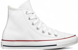 Converse Chuck Taylor All Star Leather Hi - Heren - Sneakers - Wit - 42 EU - Leer - Schoenen