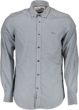 Harmont & Blaine Klassiek Blauw Overhemd Lange Mouwen Mannen - Heren - Casual Overhemden - Veelkleurig - XL - Katoen - Overhemden