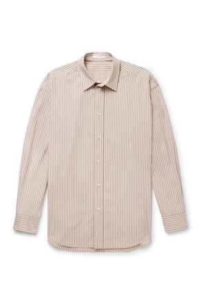 The Row Granada Striped Cotton-Poplin Shirt