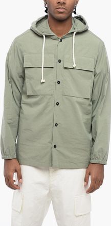 Jil Sander Camicia Sahariana in Cotone con Cappuccio Jil Sander