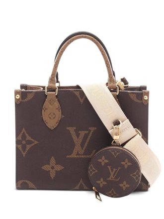 Louis Vuitton 2021-2025 Monogram Reverse Giant OnTheGo PM handbag - Brown