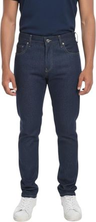 Off-white Dark Blue Skinny Jeans