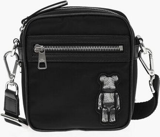 Neil Barrett Nylon BEARBRICK Crossbody Bag with Leather Trims size Unica