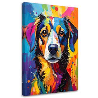 Feeby Impresi&oacute;n De Imagen, Perro Colorido Animales, 70x100