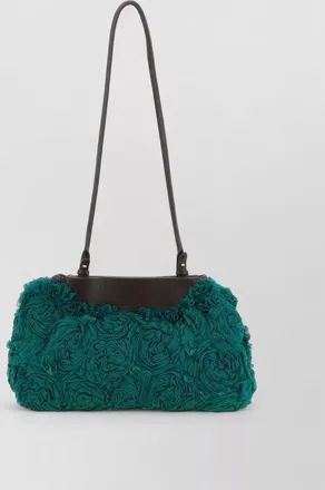 Dries Van Noten shoulder bag clutch floral texture straps