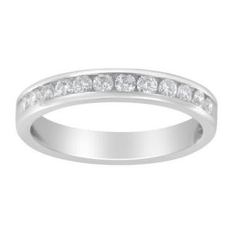 House of Brilliance 14K White Gold 1/2 cttw Diamond Band Ring at Nordstrom, Size 7
