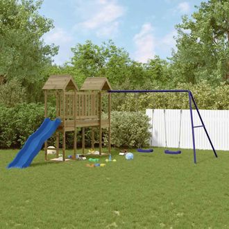 vidaXL Parque Infantil De Exterior Madera De Pino Impregnada Vidaxl