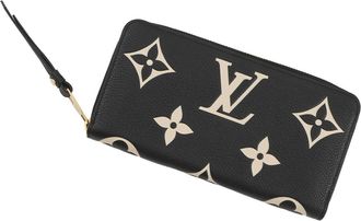 Louis Vuitton Black Noir Monogram Empreinte Long Wallet (Bi-Fold) (Pre-Owned)