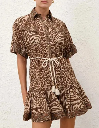 Zimmermann Splpr Dress - Beige