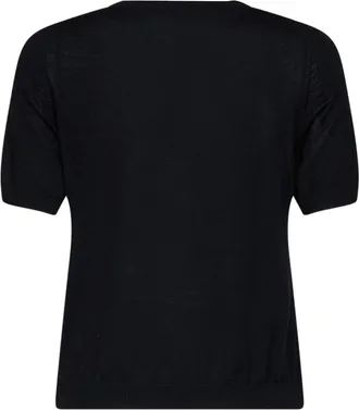 Blanca Vita Virgin Wool Sweater - Black