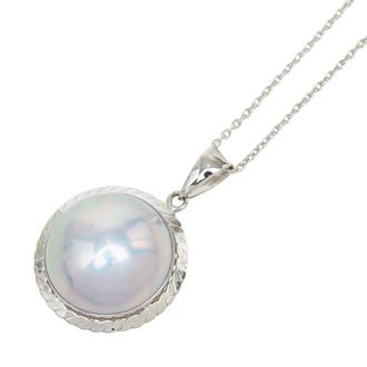 Tasaki Mabe Pearl Au750 Pendant Necklace