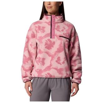 Columbia Helvetia II Printed Cropped Half Snap Fleecepullover f&uuml;r Damen | rosa