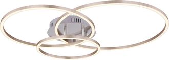 Globo Lighting Plaf&oacute;n - Munni - N&iacute;quel - Metal - Plaf&oacute;n - Led - - Globo