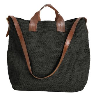 Ibeliv Tassen, Dames, Zwart, ONE Size, Katoen, Flamingo Oversized Tote