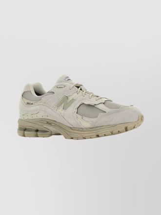 New Balance leather and fabric low-top sneakers