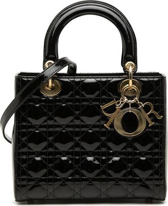 Dior Pre-owned Dior Medium Patent Cannage Lady Dior Ladies V7KRLBJURRAG9MO9