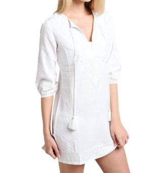 Amita Naithani Glam Embellished Tunic In White