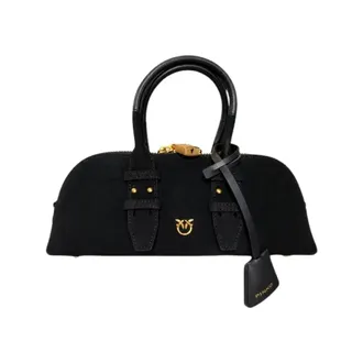 Pinko Pinko, Dames, Tassen, Zwart, Maat: ONE Size Leer