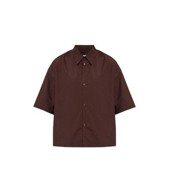 STUDIO NICHOLSON Poplin Short-sleeved Shirt