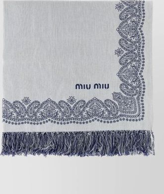 Miu Miu cotton beach towel