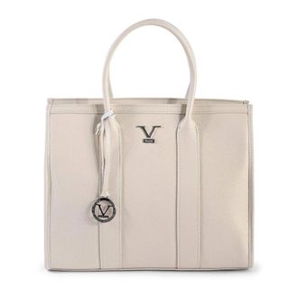 19V69 Italian Leather Handbag in Beige