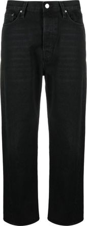 Toteme Black Twisted seam denim cotton jeans