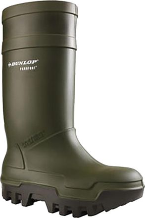 Dunlop Adults Unisex Purofort Thermo Plus Full Safety Wellies (Green) - Size UK 5