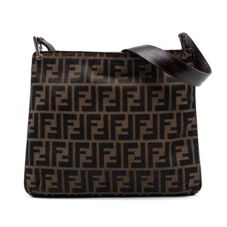 Fendi Pre-owned Fendi Zucca Canvas Shoulder Bag Ladies 088T91OUSBU8MZFD