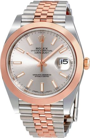 Rolex Datejust 41 Sundust Dial Steel and 18K Everose Gold Automatic Mens Watch 126301SNSJ