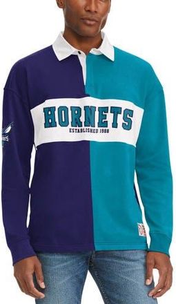 Tommy Jeans Mens Tommy Jeans Purple/Teal Charlotte Hornets Ronnie Rugby Long Sleeve T-Shirt at Nordstrom, Size X-Large