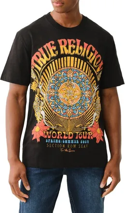 True Religion Rock n Roll Graphic T-Shirt in Black at Nordstrom, Size X-Large