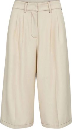 Co'Couture Terrycc Bermudas - Dames - Korte Broeken - Beige - S - Korte Broeken