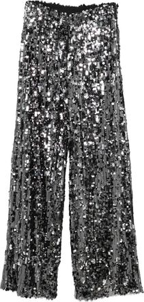 Max Mara Broek verfraaid met pailletten - Zwart