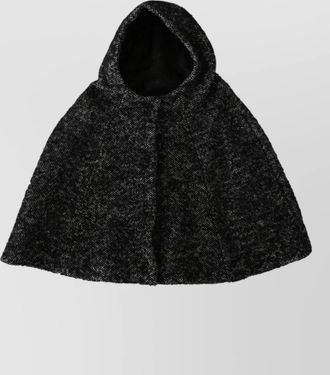 Dolce & Gabbana tweed hooded scarf