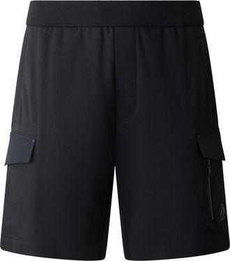 Moose Knuckles Minimalist Black Shorts with Elastic Waistband