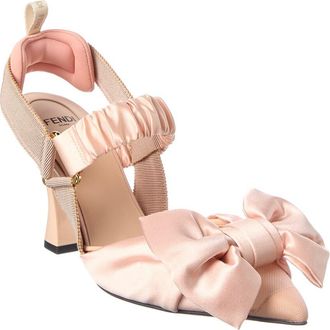 Fendi Fendi Colibri Lite Leather & Canvas Pump