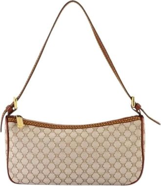 Celine Pre-owned Shoulder Bags, female, Beige, Size: ONE SIZE Pre-owned Vintage Shoulder Bag
