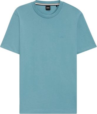 HUGO BOSS Thompson 01 T-Shirt - Heren - T-shirts - Blauw - XL - Katoen - Tops
