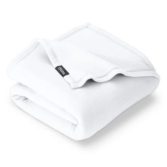 Bare Home Lightweight Polar Fleece Blanket in White at Nordstrom, Size King