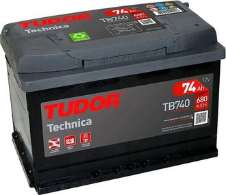 Tudor Tb740 Bater&iacute;a De Coche 74ah 680a En - Tudor